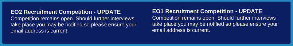 EO2 Update - Interviews for Phase 6 are scheduled to take place in June 2022. EO1 Update - Interviews for the first 3 phases have been completed and offers are being issued in merit